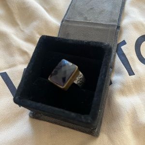 Gorgeous Handmade Textured Purple Ring size 8.5